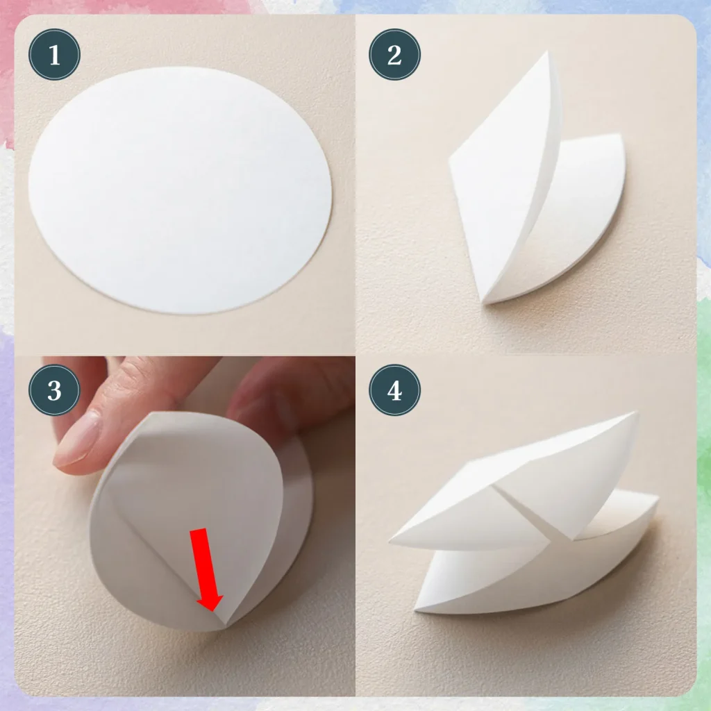 ペーパークロマトグラフィーの朝顔の作り方１