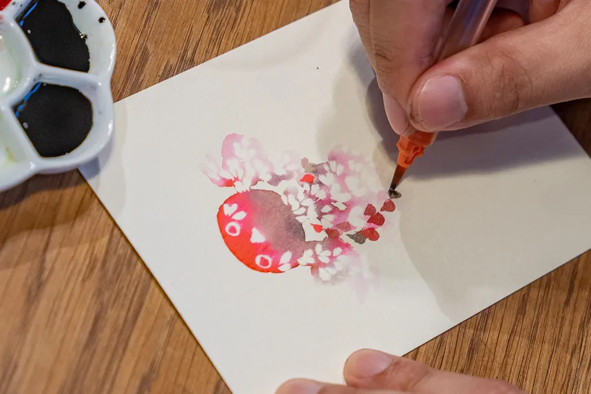 金魚の描き方６